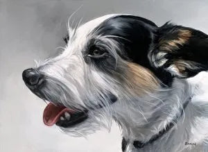 Custom pet portrait painting by Feifei 25