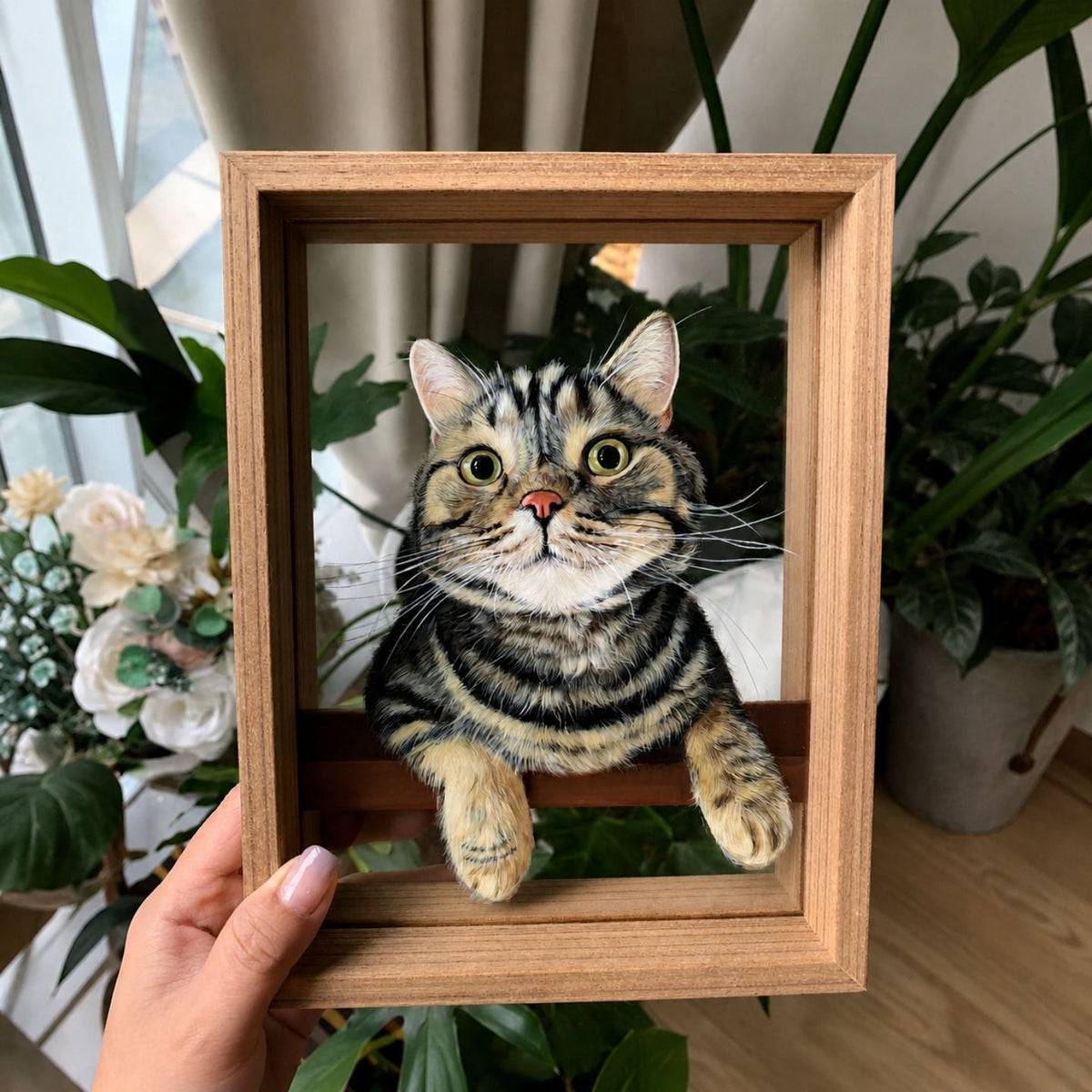 Custom Pet Glass Painting From Your Photo