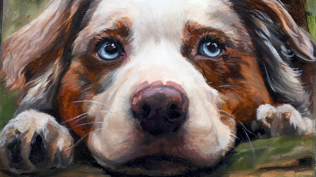 How a Glass Portrait Is Painted