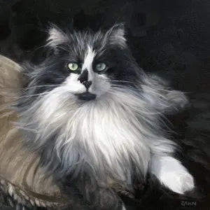 Custom pet portrait painting by Feifei 5