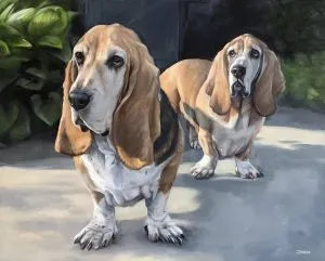 Custom pet portrait painting by Feifei 10