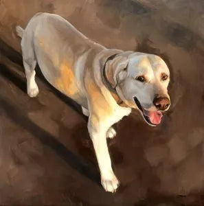 Custom pet portrait painting by Feifei 19