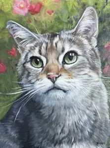 Custom pet portrait painting by Feifei 33
